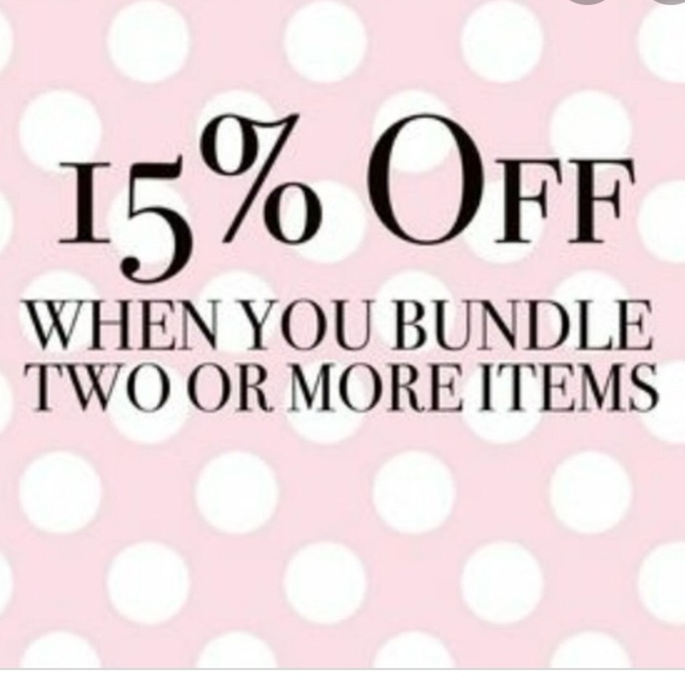 15% off when you bundle 2 or more!!